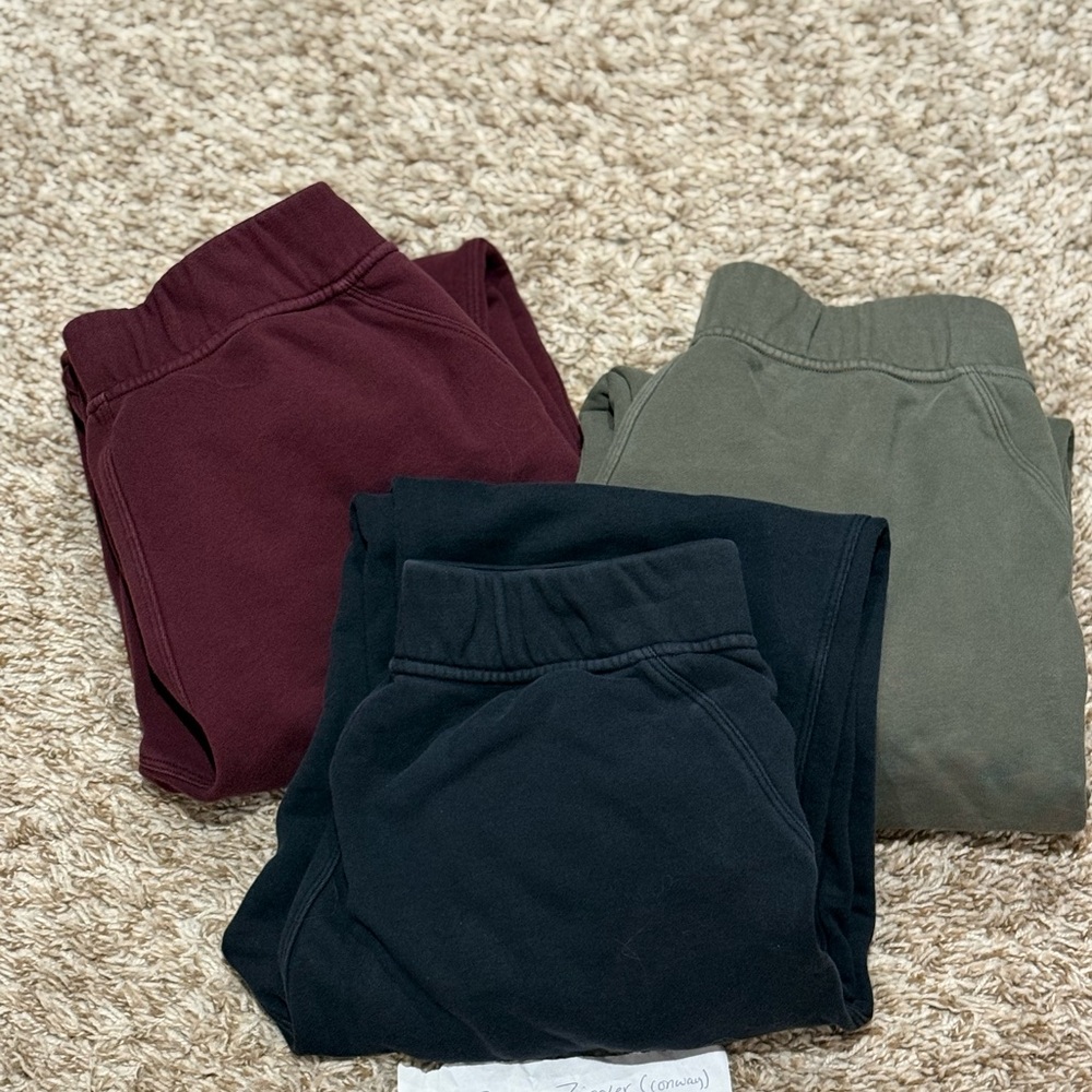Lululemon Relaxed HIGH RISE jogger- Listing is for all 3 pairs
